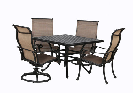 5 Piece Dining Set - Antique Bronze - Furniture Home Direct
