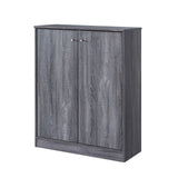 Shoe / Storage Cabinet With Two Doors Five Shelves - Furniture Home Direct