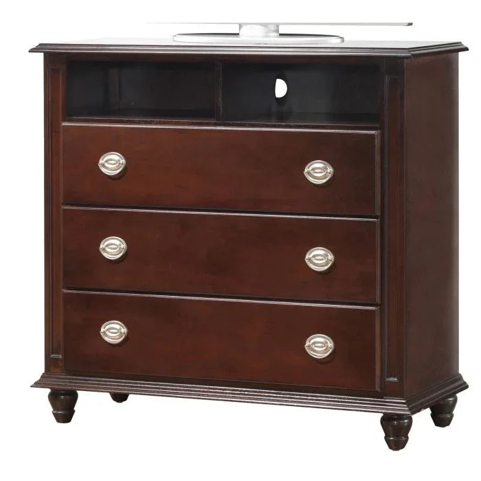 Media Storage Chest Elegant - Cappuccino - Furniture Home Direct