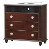 Media Storage Chest Elegant - Cappuccino - Furniture Home Direct