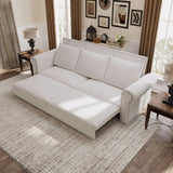 Pull Out Sofa Bed 3 In 1 Velvet Convertible Sleeper Sofa With Nailhead Trim & Rolled Arm, Multi Functional - Furniture Home Direct