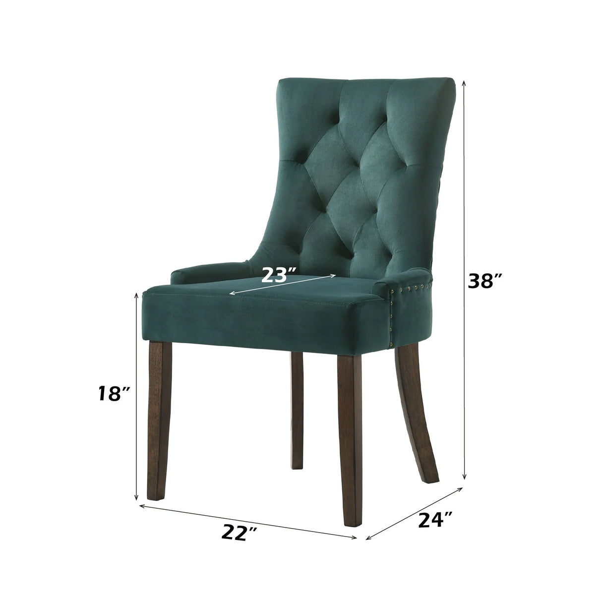 Farren - Velvet Side Chair (Set of 2) - Furniture Home Direct