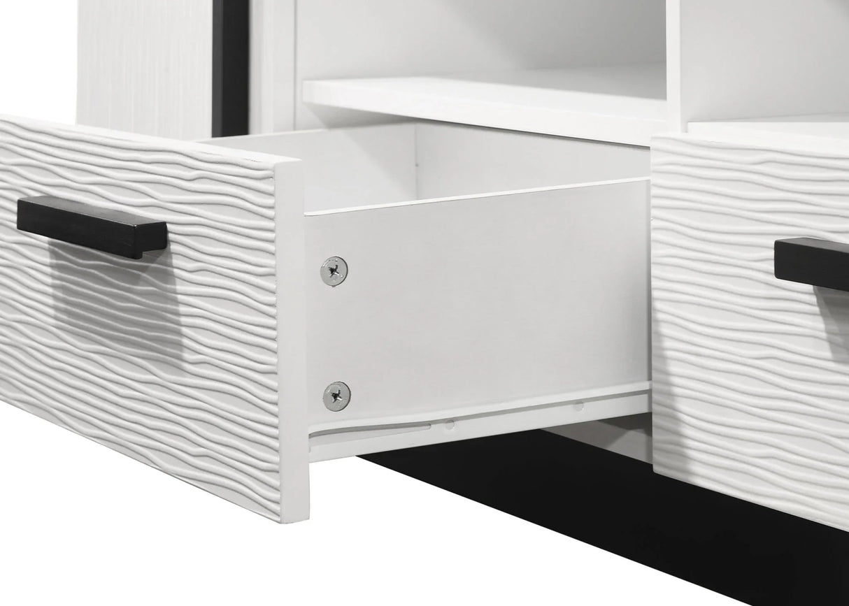 Matilda - TV Stand With Drawers - White Finish - Furniture Home Direct