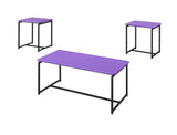 GT - 3 Piece Carbon Fiber Wrap Coffee Table And End Table (Set of 3) - Furniture Home Direct