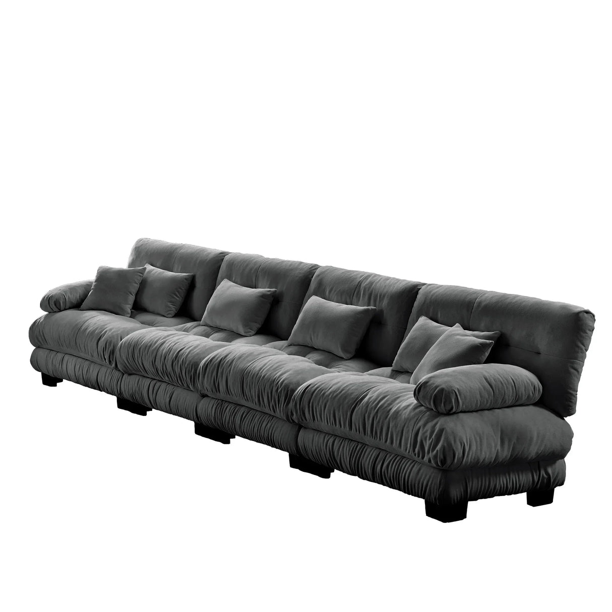 Modular Chenille Sofa - Gray - Furniture Home Direct