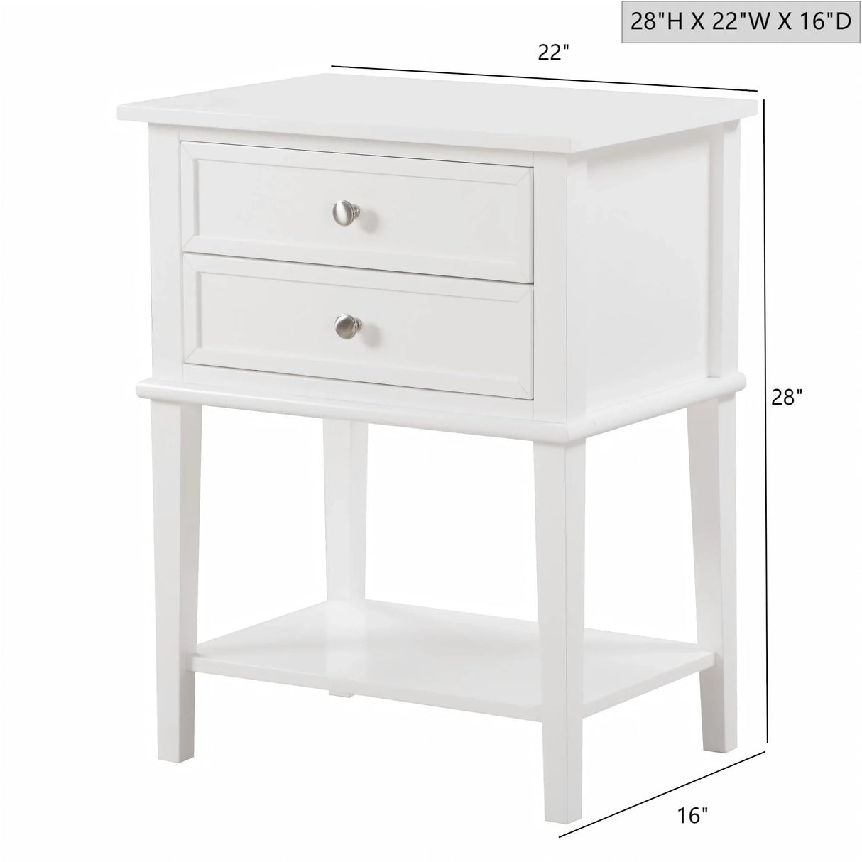 Vibrant Contemporary Nightstand - Furniture Home Direct