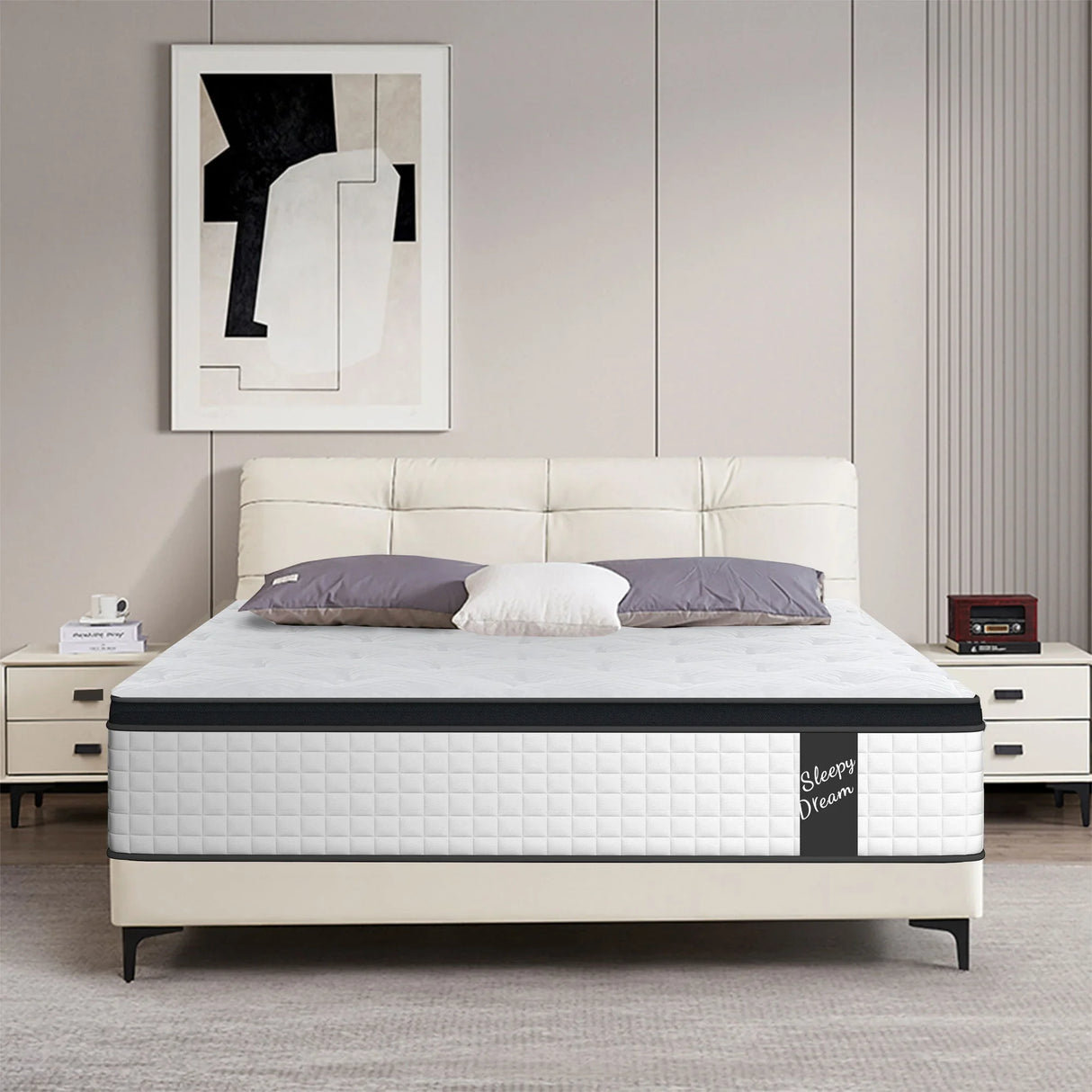 12" Hybrid Mattress Individual Pocket Spring, 7 Zoned Memory Foam - Furniture Home Direct