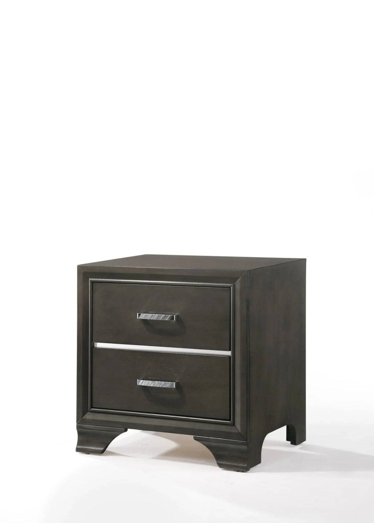 Carine II - Nightstand - Gray - Furniture Home Direct