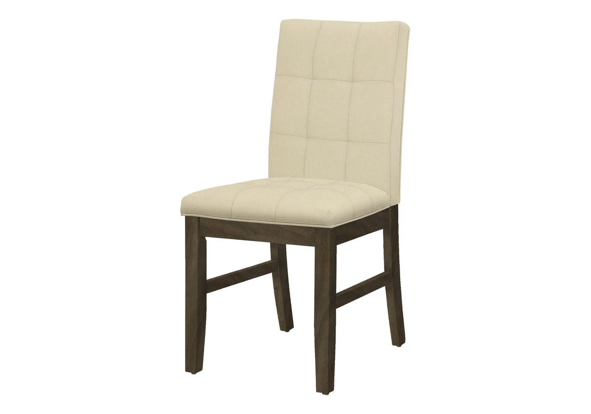 Dining Chair, Upholstered, Dining Room, Transitional (Set of 2) - Cream - Furniture Home Direct