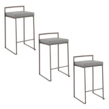 Fuji - Industrial Stackable Counter Stool Elegant Design - Furniture Home Direct