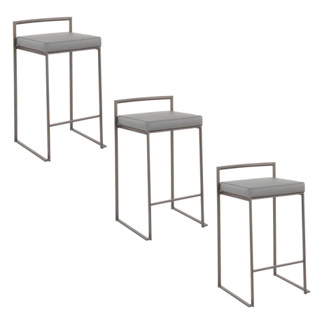 Fuji - Industrial Stackable Counter Stool Elegant Design - Furniture Home Direct