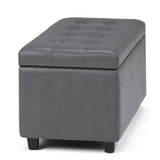 Cosmopolitan - Upholstered Storage Ottoman - Furniture Home Direct
