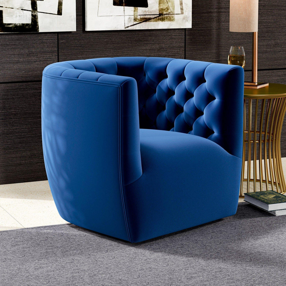Delaney - Ergonomic Design Swivel Chair - Furniture Home Direct