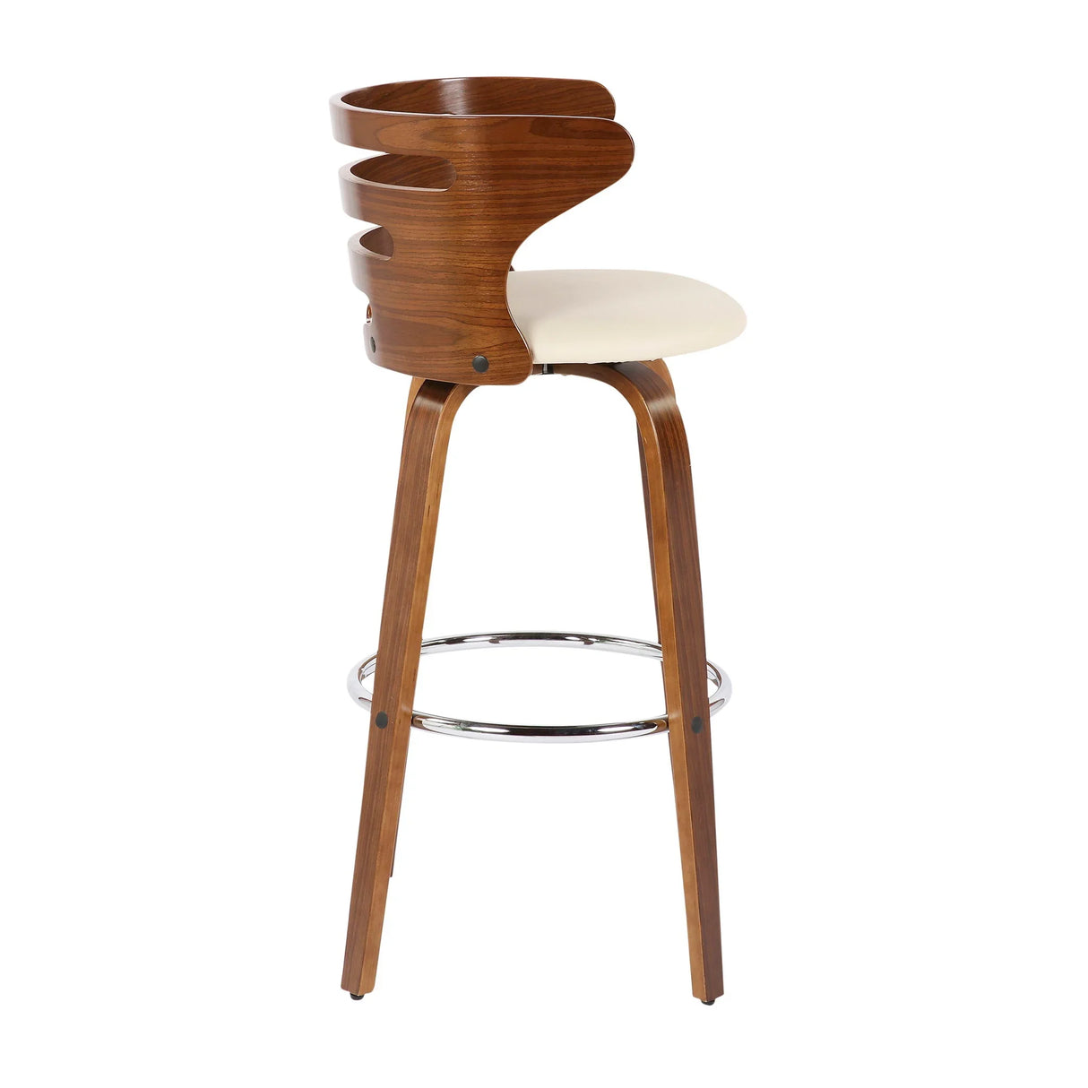 Cosini - Mid Century Modern Fixed Height Barstool With Swivel (Set of 2) - Furniture Home Direct