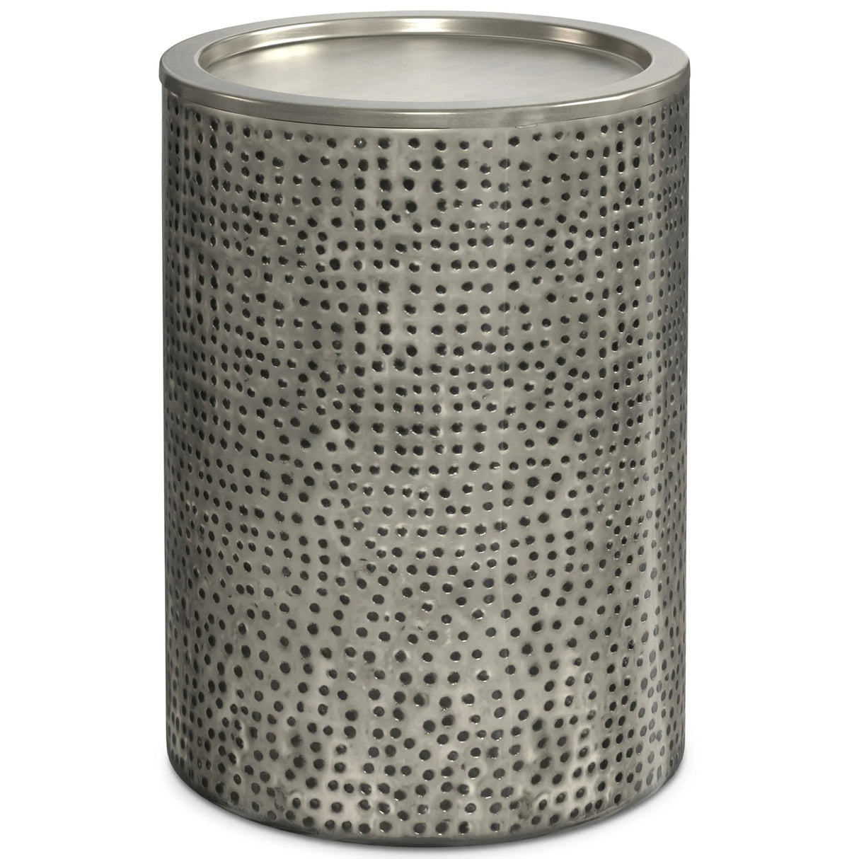 Corbin - Hammered Metal Side Table - Furniture Home Direct