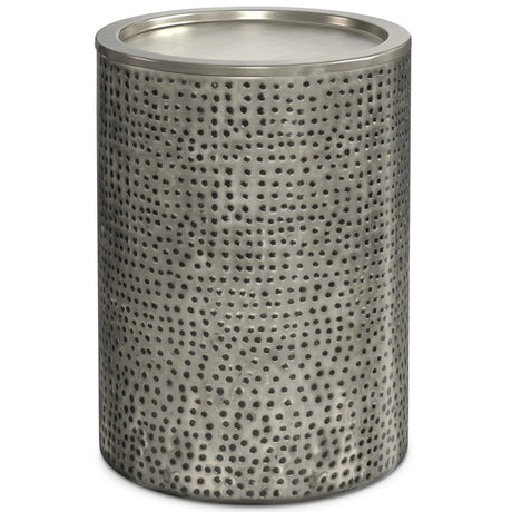 Corbin - Hammered Metal Side Table - Furniture Home Direct