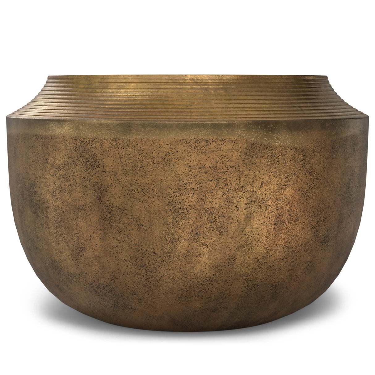 Timmons - Cast Aluminum Coffee Table - Brown - Furniture Home Direct