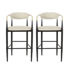 Counter Height Upholstered Barstools (Set of 2)