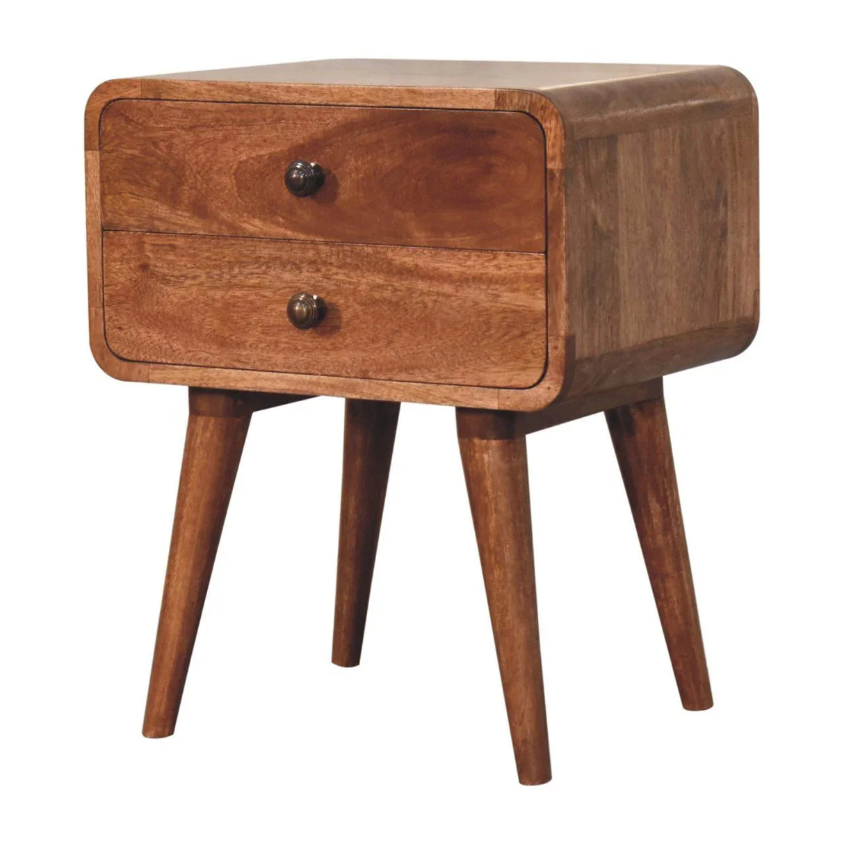 Curved Nightstand, - Furniture Home Direct