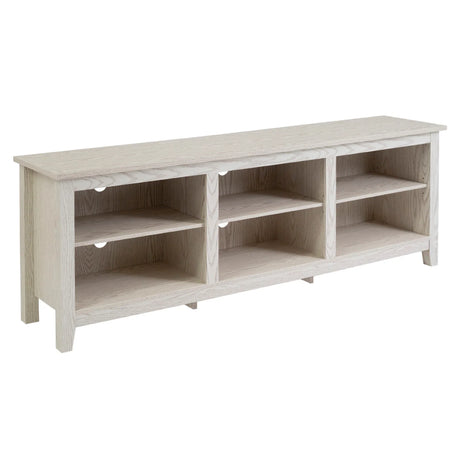 Modern Transitional 3 Shelf Open Storage 70" TV Stand For 80" TVs - Furniture Home Direct