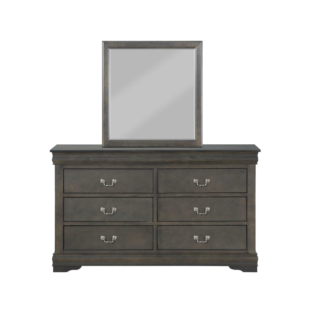 Louis Philippe - Bedroom Mirror, Elegant Design - Furniture Home Direct