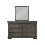 Louis Philippe - Bedroom Mirror, Elegant Design - Furniture Home Direct