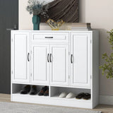 Sleek And Modern Shoe Cabinet With Adjustable Shelves, Space Saving Design - Furniture Home Direct