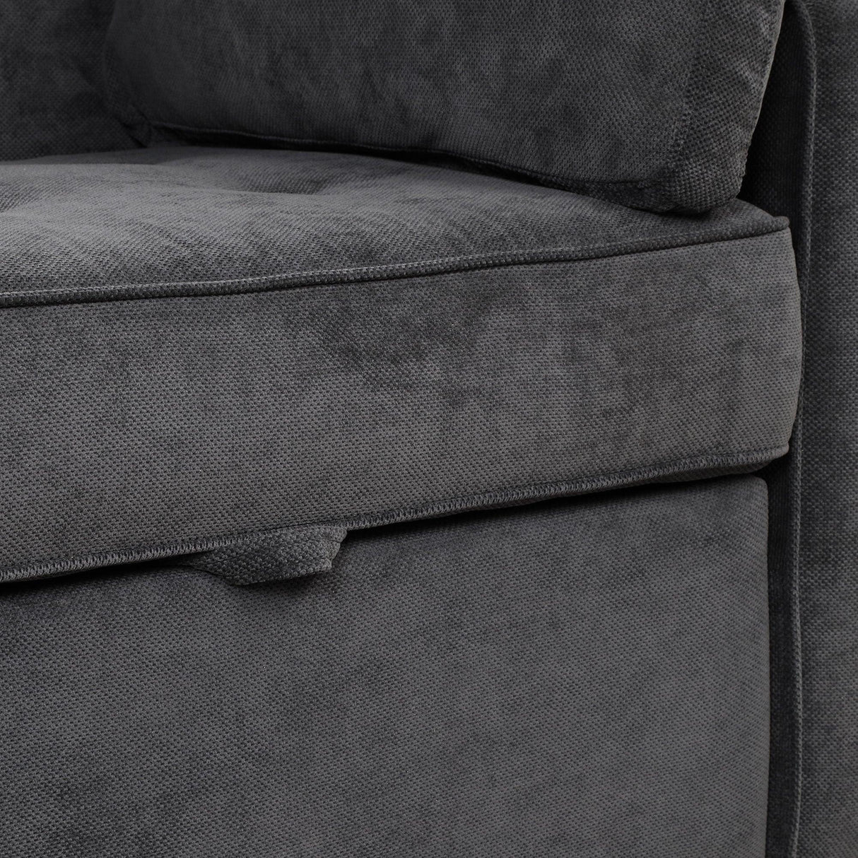 66.5" Upholstered Loveseat With Pull Out Bed, Two Throw Pillows, Dual USB Charging Port and Adjustable Backrest - Black - Furniture Home Direct