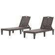 2 Piece Outdoor Chaise Lounges With Adjustable Backrest - Furniture Home Direct