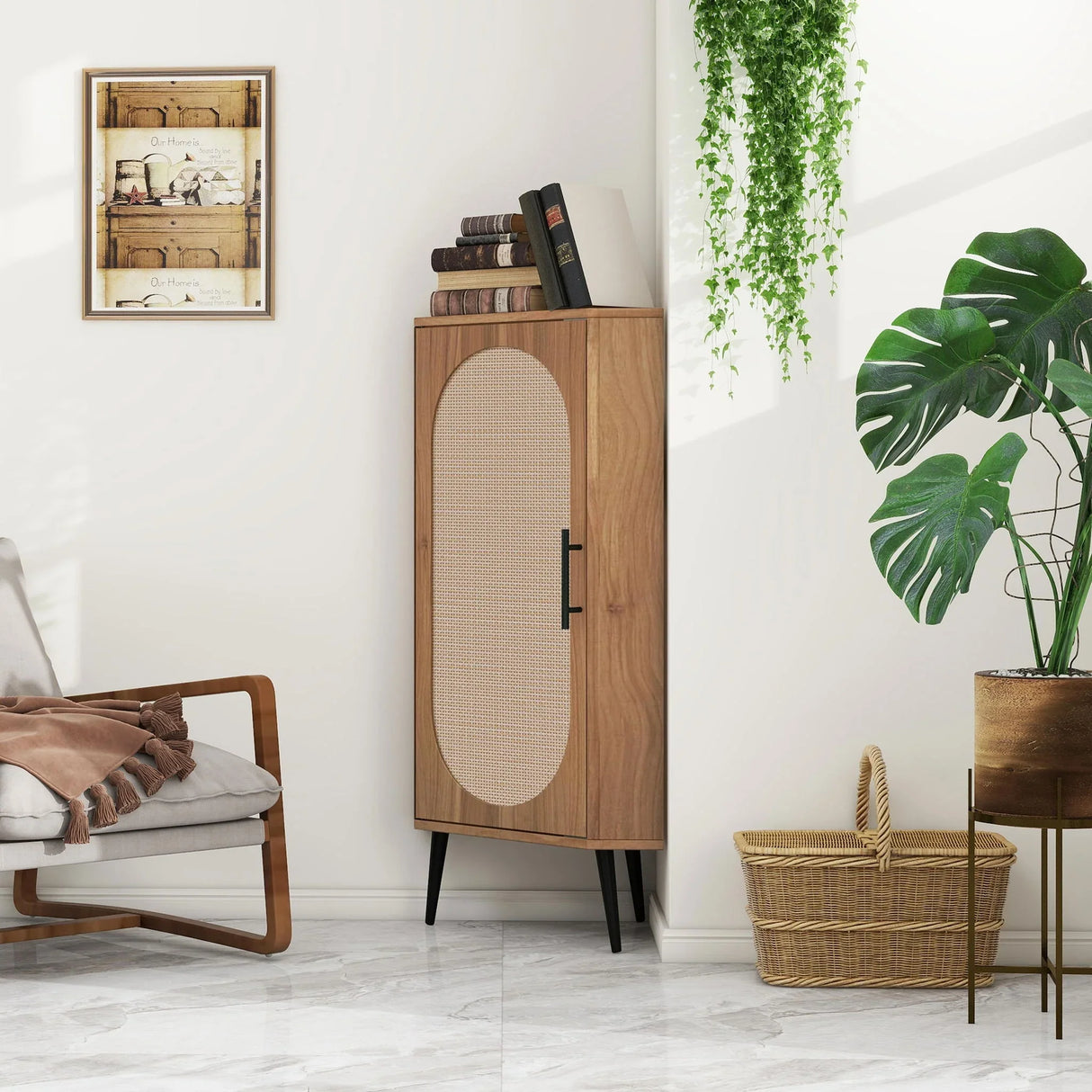 Freestanding Corner Corner Cabinet For Living Room - Furniture Home Direct