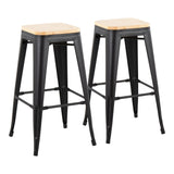 Oregon - Contemporary Barstool (Set of 2) - Furniture Home Direct