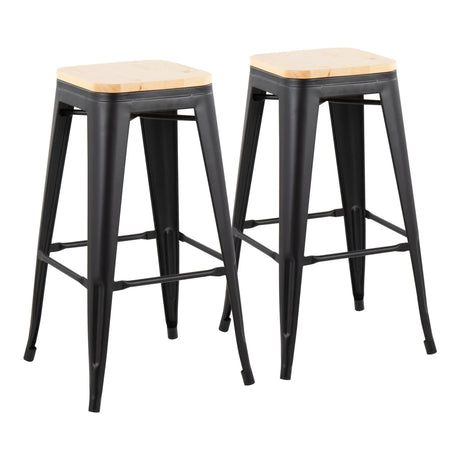 Oregon - Contemporary Barstool (Set of 2) - Furniture Home Direct