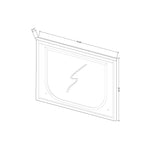Brenda - Mirror With LED Lighting And Accent Detailing - Gray - Furniture Home Direct