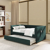 Upholstered Tufted Daybed With Trundle - Furniture Home Direct