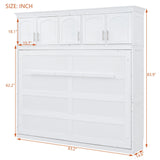 Murphy Modern Bed With Top Cabinets For Space Saving And Comfort - Furniture Home Direct