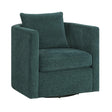 Sutton - Swivel Barrel Chair - Peacock - Furniture Home Direct