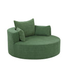 360° Swivel Accent Barrel Chair With 3 Removable Pillows For Living Room - Furniture Home Direct