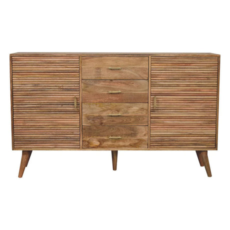 Soba - T Bar Large Nordic Chest - Oak - Furniture Home Direct