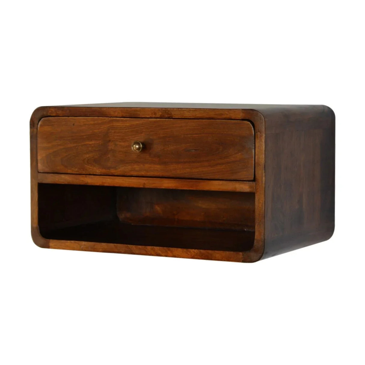 Curve Upper Slot Floating Nightstand - Furniture Home Direct