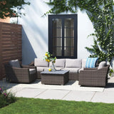 Stylish Sofa Seating Group With Cushions Perfect For Outdoor Gatherings - Furniture Home Direct