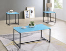 GT - 3 Piece Carbon Fiber Wrap Coffee Table And End Table (Set of 3) - Furniture Home Direct