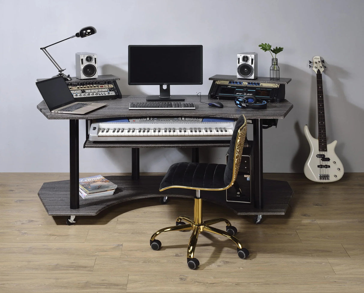 Eleazar - Music Recording Studio Desk - Wood - Furniture Home Direct