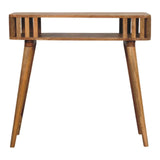 Slatted Console - Light Brown - Furniture Home Direct