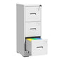 Modern Drawer Metal Vertical File Cabinet With Lock And Card Slot For Office - Furniture Home Direct