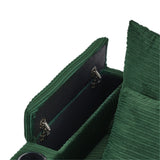 Sofa and Ottoman With Storage, Two USB Ports, Two Cup Holders and Phone Holder - Green - Furniture Home Direct
