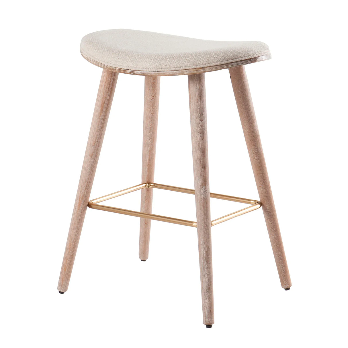 Saddle - Contemporary Counter Stool (Set of 2) - Furniture Home Direct