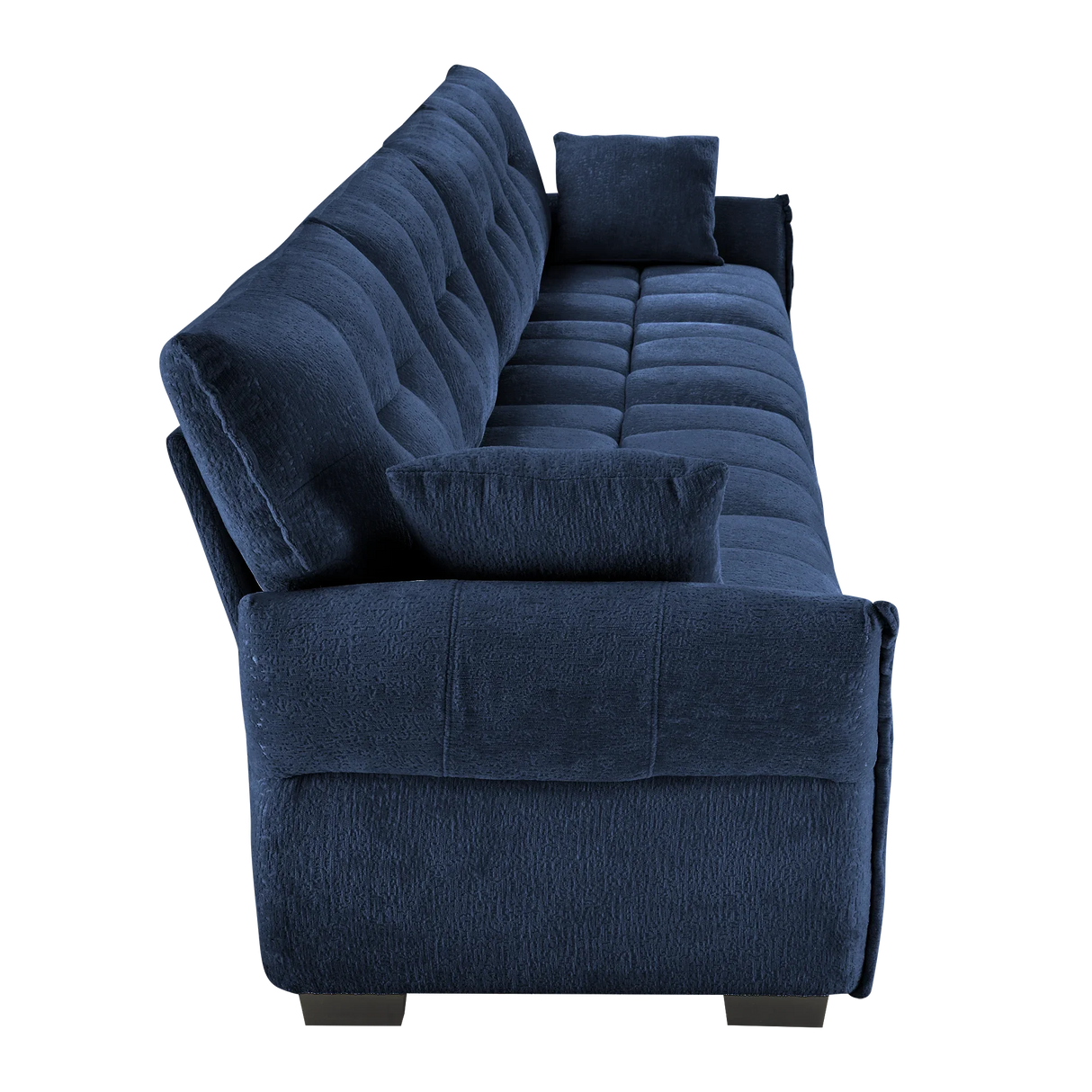 Chenille Sofa - Blue - Furniture Home Direct