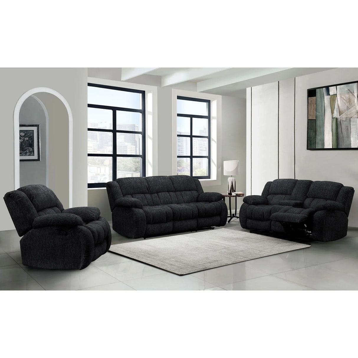 Stonic - Reclining Sofa Modern Design - Furniture Home Direct