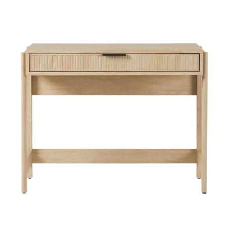 Transitional Reeded Writing Desk With Drawer - Furniture Home Direct