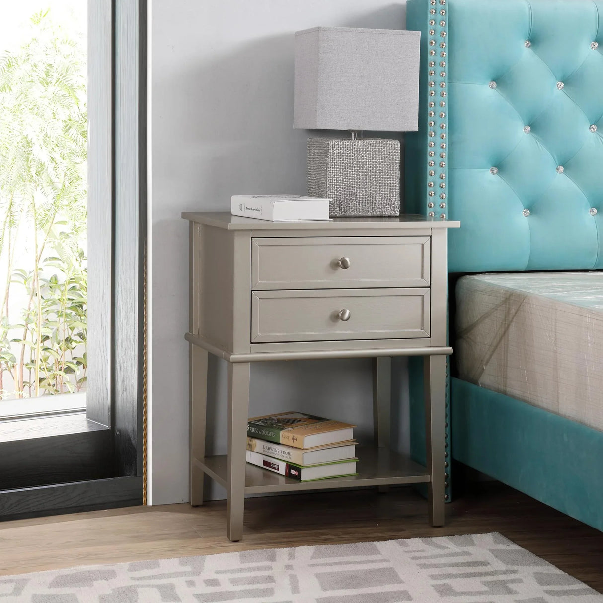 Vibrant Contemporary Nightstand - Furniture Home Direct
